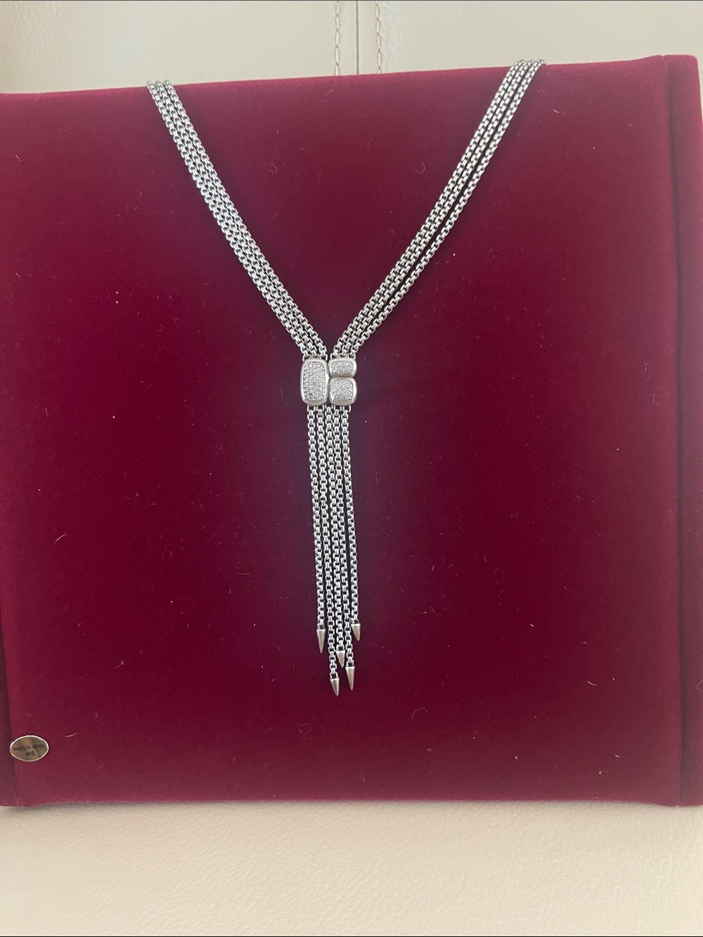 David Yurman Confetti Diamond Lariat Necklace -